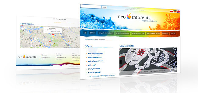 neo-imprenta - projekt graficzny & seo webdesign wykonany przez szkoleniami.pl